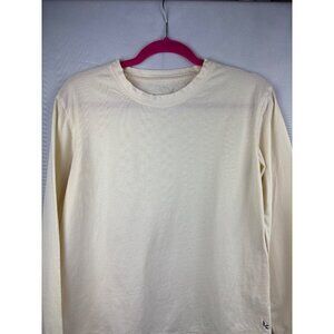 Koolaburra By UGG Womens Long Sleeve Crew Neck Tee XS Beige Cotton